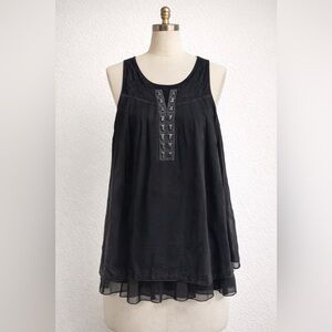 👚 Yilanxianni Black Flowy Blouse 👚